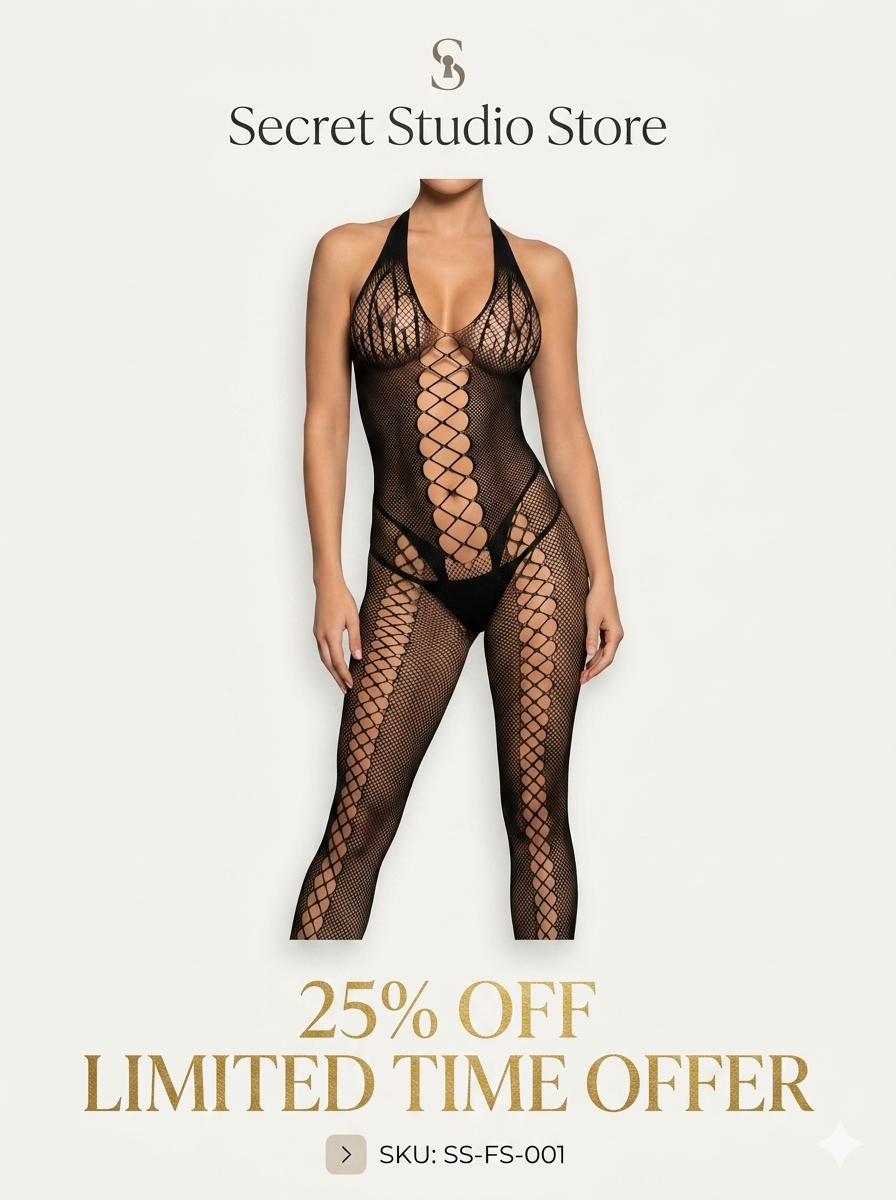 Fishnet Black Bodystocking